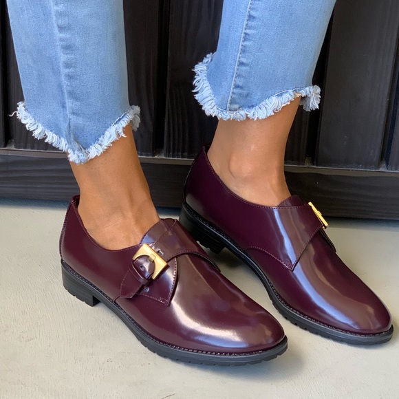 Wine Monk Strap Oxford - Picture 2 of 8